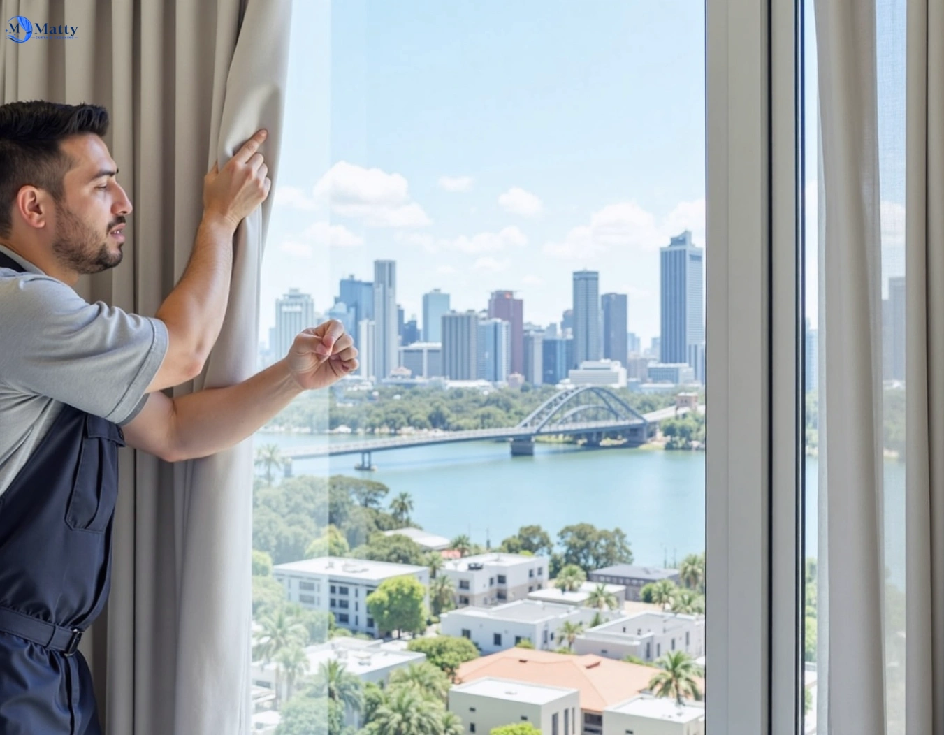 Professional curtain steam cleaning service moonee-ponds-vic QLD by Matty Curtain Cleaning